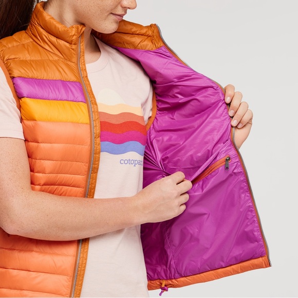 Cotopaxi Fuego Down Vest Insulation: 800-fill Color: Mezcal/Nectar Size:S NWT - Picture 4 of 16